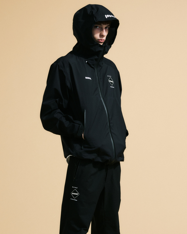 23ss】FCRB TRAINING TRACK HOODIE 黒 M-